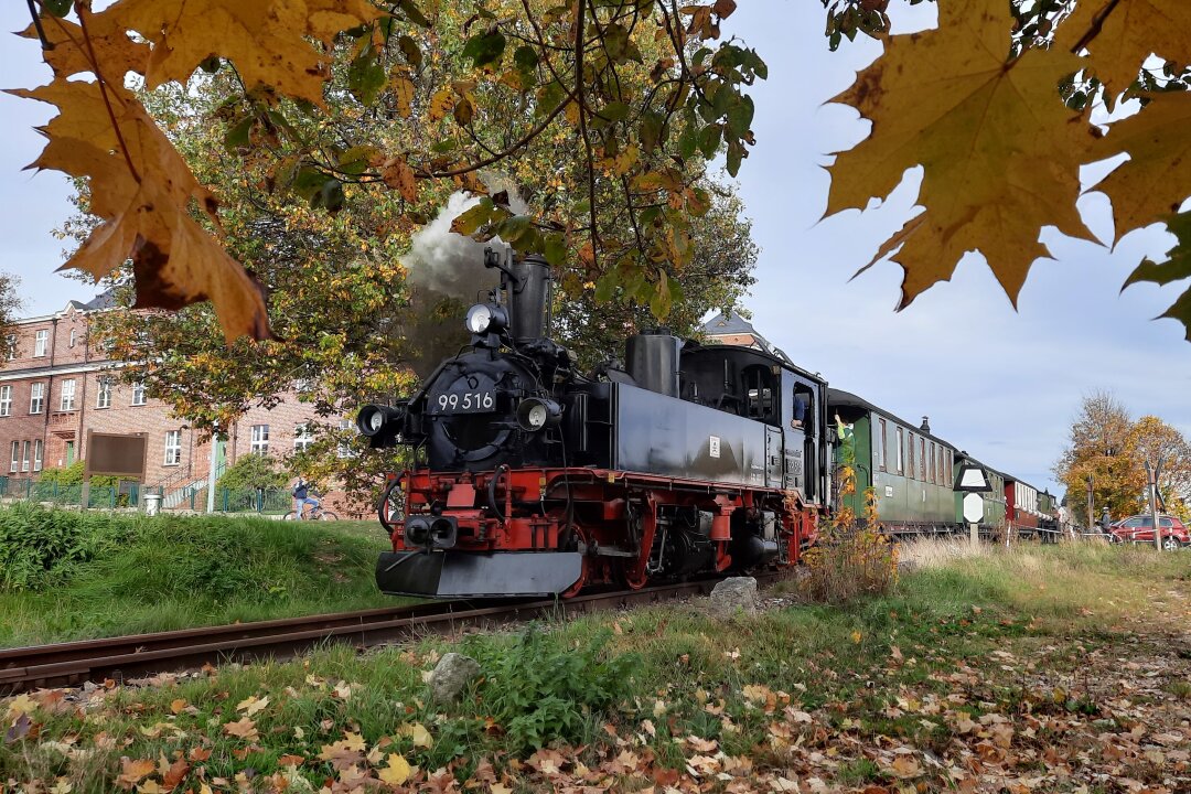 Mit der Dampflok in den goldenen Herbst: Eisenbahnromantik im Naturpark Erzgebirge/Vogtland
