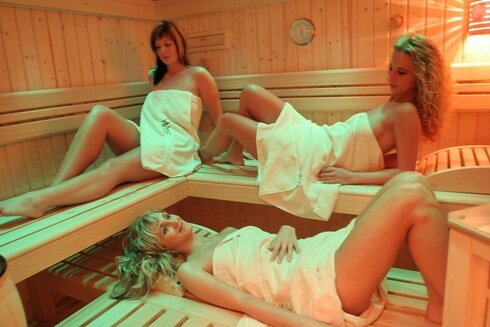 Bild 10 Unser neu geschaffener Saunabereich bietet vielfältige Möglichkeiten. So haben wir eine finnische Sauna, ein Infrarot.Thermium mit vielen Möglichkeiten, einen großzügigen Ruhebereich. Außerdem bieten wir ein hochmodernes Solarium mit Hautsensor. Für diejenigen, die sich besonders verwöhnen lassen wollen bieten wir Massagen und ayuverdische Behandlungen