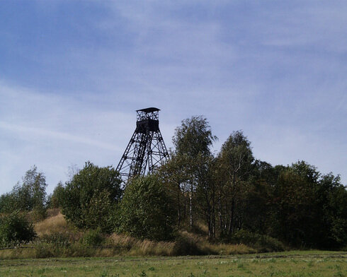 Bild 2 Stahlturmgerüst des Türkschachtes in Zschorlau