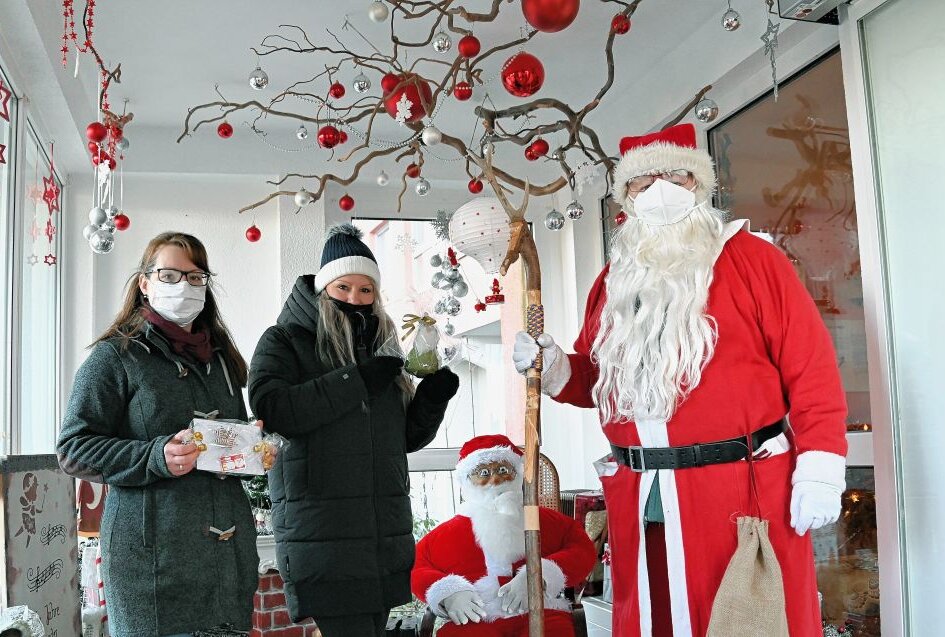 Weihnachtsfreude für Pflegeheimbewohner in Lößnitz 