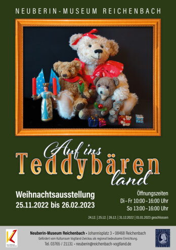 Bild 3 Dieses Jahr dreht sich im Neuberin-Museum alles um das berühmteste Kuscheltier der Welt - den Teddybären.