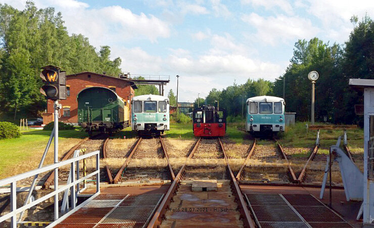 Bild 1 Historisches Bahnbetriebswerk im vogtländischen Adorf/V.