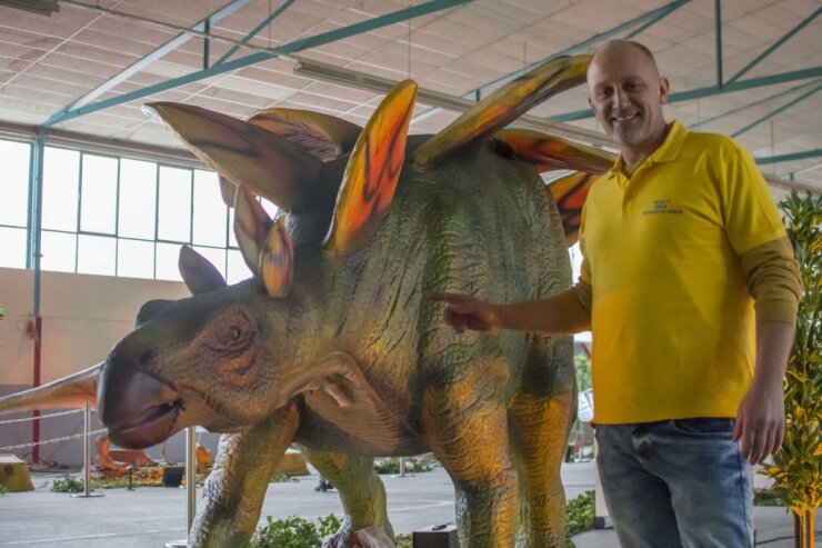 Bild 1 Am 5. und 6. März gastiert die Dinosaurier-Ausstellung in Plauen.