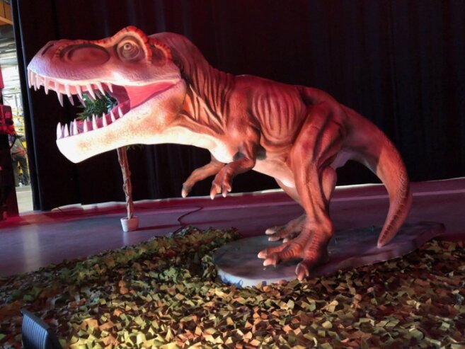 Bild 2 Am 5. und 6. März gastiert die Dinosaurier-Ausstellung in Plauen.