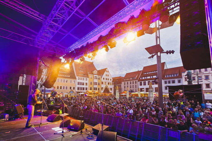 Bild 1 Das Bergstadtfest verwandelt zum gewohnten Termin am letzten Juniwochenende Freiberg in eine große Bühne.